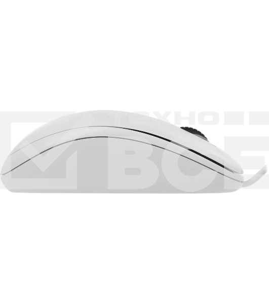 Мышь проводная Logitech B100 белый, 1000 dpi, USB, кнопки - 3
