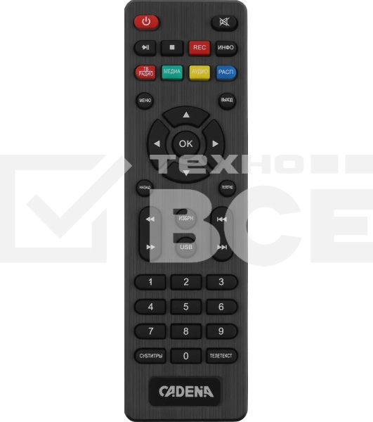 Приставка для цифрового ТВ Cadena CDT-2315SB черный, DVB-T2, DVB-T, HDMI, USB 2.0