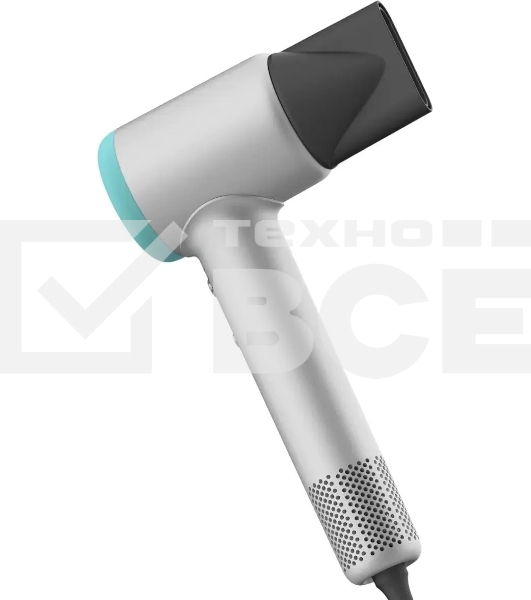 Фен Deerma DEM-CF51W серый, 1400 Вт, компактный, ионизация