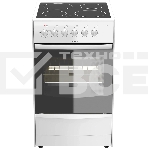 Плита электрическая Darina B 3607 W белый/черный, конфорок 4 шт, духовка 50 л, 50 см x 85 см x 56 см, фото 1