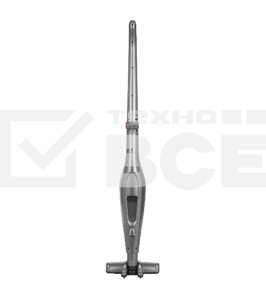 Пылесос вертикальный BQ VCA0401H серый/красный, питание от аккумулятора, 40 Вт, уборка сухая, пылесборник 0.6 л, работа от АКБ max 45 мин
