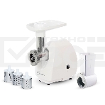 Мясорубка электрическая Бриз М 21.23 белый, 1000 Вт, 1.3 кг/мин, защита от перегрузки, насадки - 3, фото 1