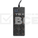 Сетевой фильтр Ippon BK-8-EU-3-10-B 3м (8 розеток) черный (коробка), фото 1