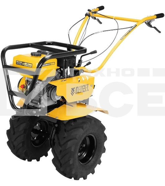 Мотоблок Denzel DPT-470S-PRO, 7 л.с., ремен.сцеп, фрез 3х4, ШОМ, передачи 4В/2Н