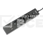 Бытовой удлинитель PowerCube, 3р с/з вык.,3USB, 3500 Вт, 16А, 1.9 м, 3*1,0 (черный) PC-6B-2M, фото2