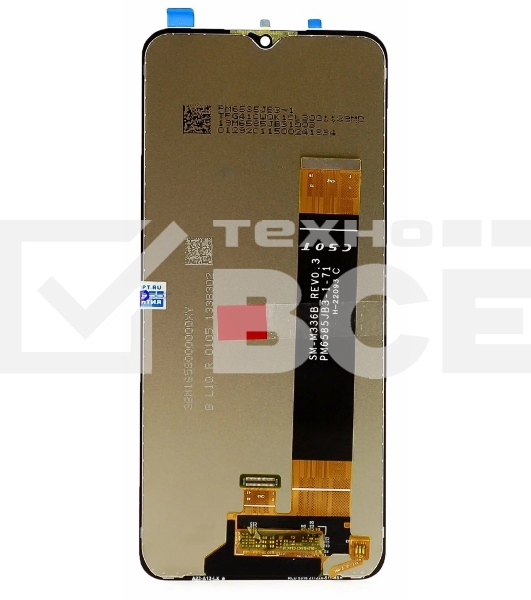 Дисплея для Samsung Galaxy S23 Ultra S918B без рамки ServicePack, черный GH82-31247A/GH82-33783A