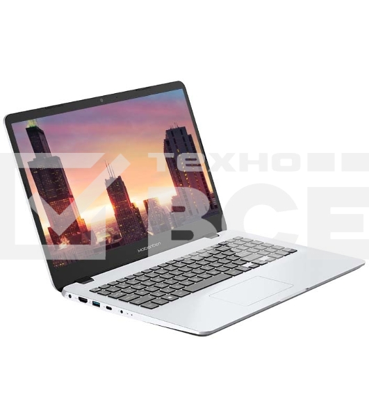 Ноутбук Maibenben B115A 15.6 IPS Ryzen 3 Pro 4450U 8Mb 512SSDGb Int:AMD Radeon/Cam/BT/WiFi/51.28WHr/war 2y/1.65kg/Silver/Win11Pro