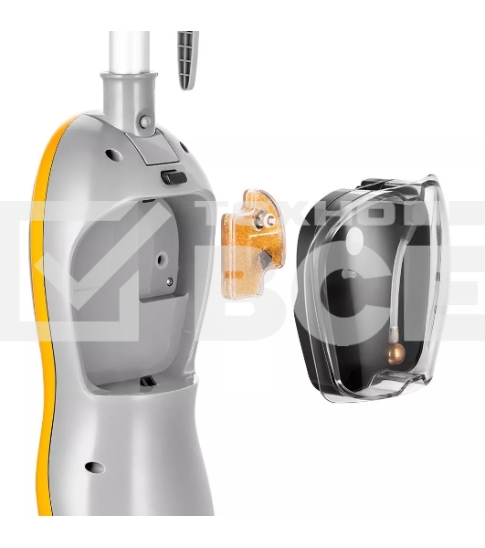 Швабра паровая Kitfort КТ-1047 1500Вт серый/оранжевый