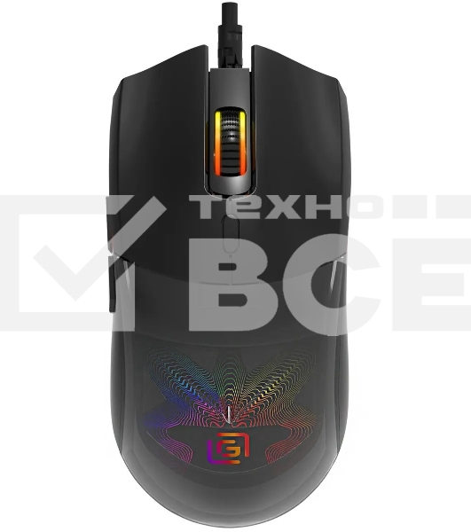 Мышь проводная Oklick 714GM черный, 3200 dpi, USB, кнопки - 7