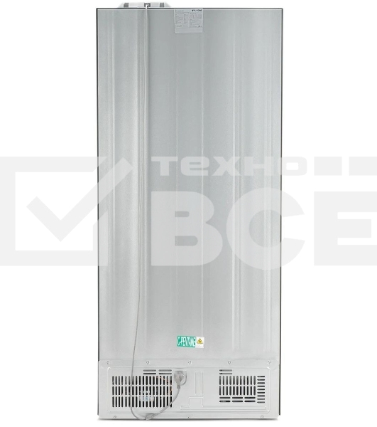 Холодильник Hyundai CM55043F черная сталь трехкамерный 354/186л морозилка снизу, No Frost, Side by Side