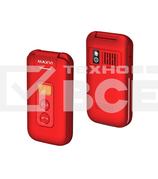 Мобильный телефон Maxvi E5 up красный