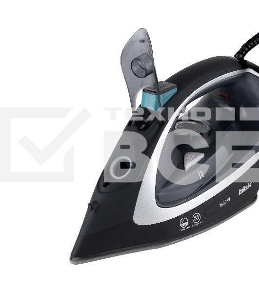 Утюг BBK ISE-2405 черный/серебро, 2400 Вт