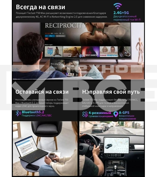 Планшет Teclast T50 Max G99 (2.2) 8C RAM8Gb ROM256Gb 11