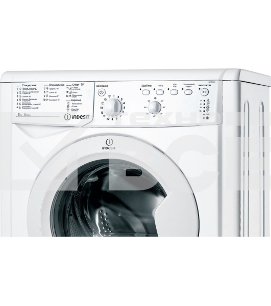 Стиральная машина Indesit IWSB 5085 CIS белый, загрузка фронтальная 5 кг, 800 об/мин., класс: А