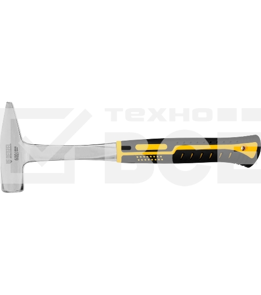 Молоток слесарный Denzel 600 г цельнометаллический, двухкомпонентная рукоятка