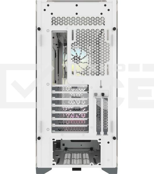 Компьютерный корпус Corsair iCUE 5000X RGb CC-9011213-WW Tempered Glass Mid-Tower Smart Case, White