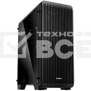 Компьютерный корпус MidiTower Zalman S2 TG TEMPERED GLASS WINDOW black (ATX, mATX, Mini-ITX, USB2.0 x2, USB3.0x1, без БП) (S2 TG)