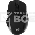 Мышь беспроводная Defender Prime MB-053 черный, 1600 dpi, радиоканал, USB, кнопки - 6, фото 1