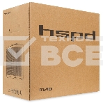 Компьютерный корпус без блока питания HSPD M210, Mesh Mid Tower, черный, 0.7 SPCC, 1x90мм mATX, mITX 140/280/150мм 1x2.5