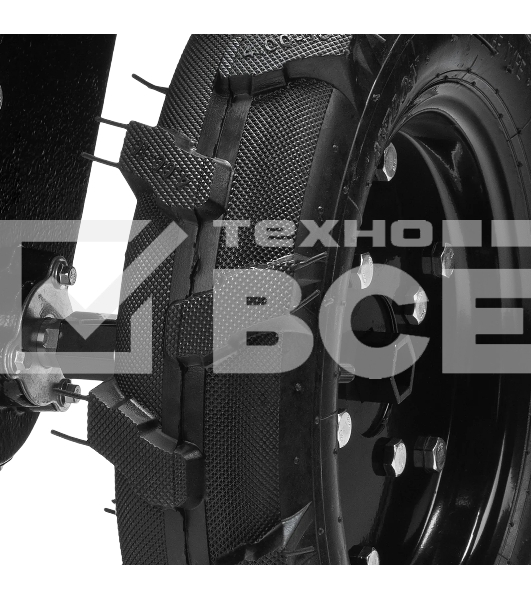 Мотоблок Denzel DPT-370S, 7 л.с., ремен.сцеп, фрез 3х4, ШОМ, передачи 3В/1Н