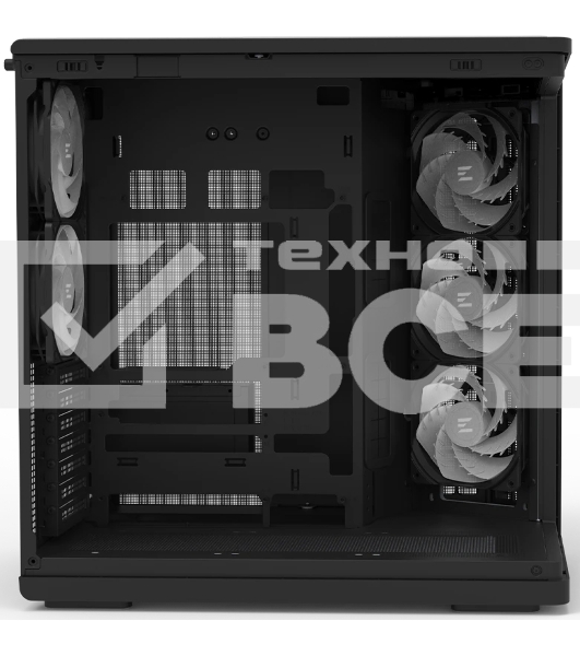 Компьютерный корпус ZALMAN MidTower P60 black (ATX, без БП, 2xUSB 3.0+USB Type C, 5x120мм ARGb) (Zalman P60 Black)