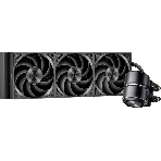 Система охлаждения Water Cooling System PCCooler DE360 Pro BK (300W, 360мм, Black, ARGB Pump, Fans: 3x120мм, 86.73CFM, 32dBA, 2200RPM/Pump height 57мм, 28dBA, 3200RPM, Rad thickness 27мм/S: 1851, 1700, 1200, 115X, AM5, AM4, AM3), фото 1