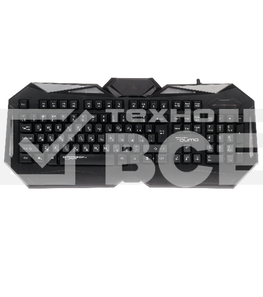 Комплект клавиатура+мышь Qumo Spirit of Wisdom проводной, USB, 2400 DPI, чёрный