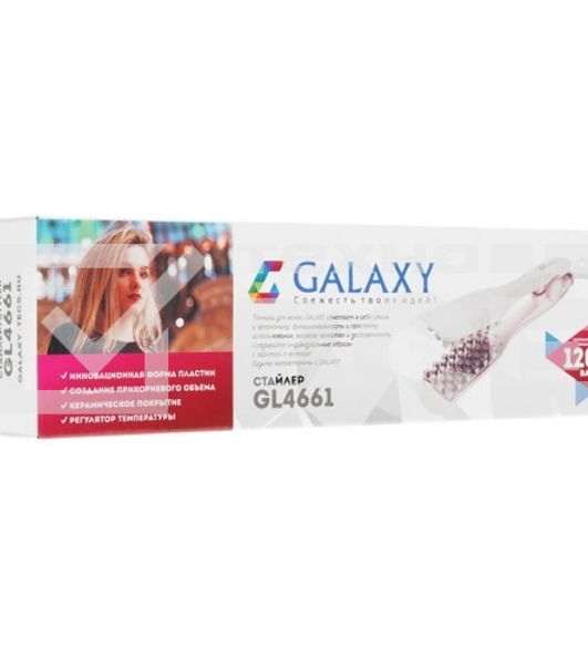 Выпрямитель для волос Galaxy Line GL4661 розовый, 140-220 °C, 5 режимов