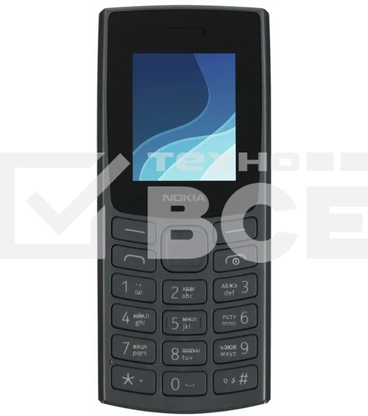 Мобильный телефон Nokia 105 TA-1569 SS EAC1 черный/угольный