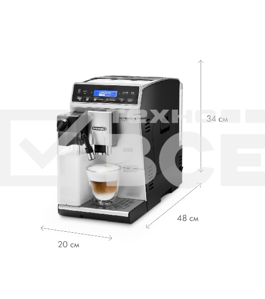 Кофемашина автоматическая DeLonghi ETAM29 660 SB серебристый/черный, исп. кофе - зерновой/молотый, 1.4 л, 1450 Вт, 15 Бар.