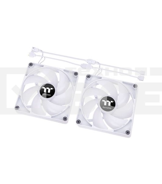 Вентилятор для корпуса Thermaltake CT140 ARGB 140х140x25 белый 4-pin 30.5дБ (упак.:2шт) (CL-F154-PL14SW-A) Ret