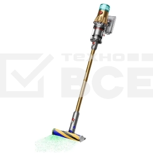 Пылесос вертикальный Dyson SV46 V12 Detect Slim Absolute золотистый/серебристый, питание от аккумулятора, 150 Вт, уборка сухая, пылесборник 0.35 л, работа от АКБ max 60 мин