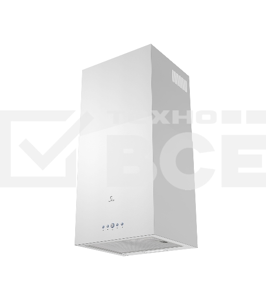 Вытяжка кухонная декоративная Lex Mono 400 белый, управление кнопочное (1 мотор)