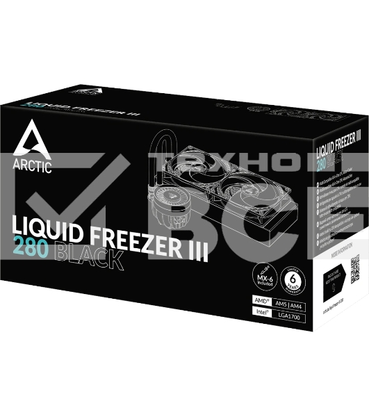 Жидкостная система охлаждения Arctic Cooling Arctic Liquid Freezer III-280 ACFRE00135A черный 140мм алюминий+медь 1700rpm 4-pin 250W