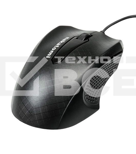 Мышь проводная Nakatomi MON-07U черный, 800 dpi, USB, кнопки - 3