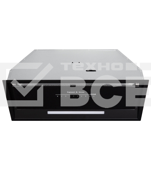 Вытяжка встраиваемая Zigmund & Shtain K 019.7 B черный, 70 см, 1050 куб. м/ч, 68 дБ