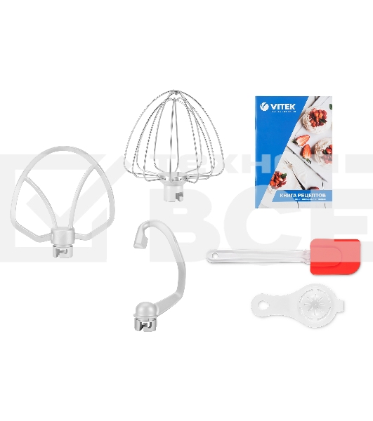 Миксер планетарный Vitek VT-PM0111 1500Вт вишневый