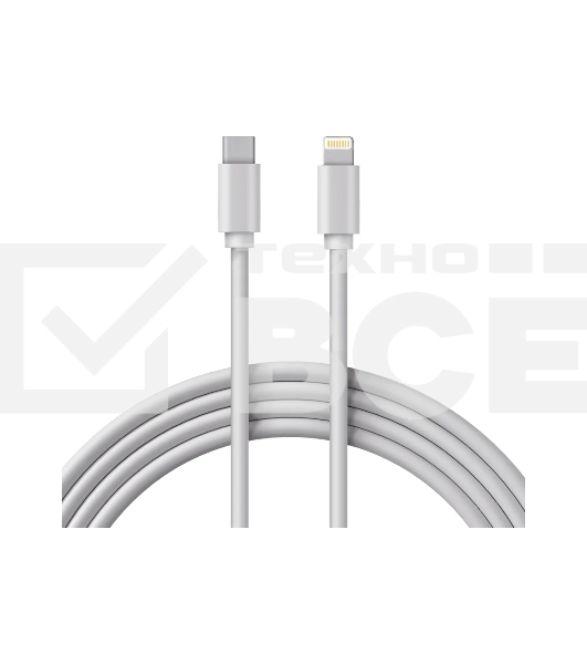 Кабель Rexant Type-C-Lightning 2.4 A, 1 м, белый ПВХ