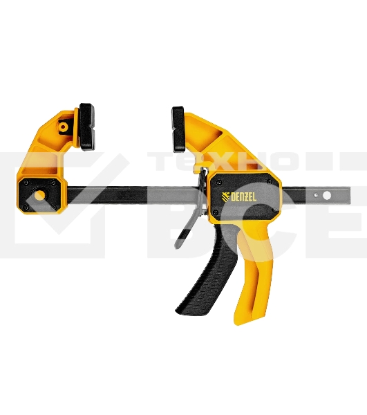 Струбцина Denzel F-образная, быстрозажимная, 150 х 80 мм, усиленный нейлоновый корпус
