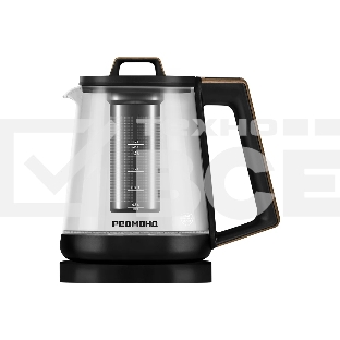 Чайник электрический Redmond KG-251 черный с деревом