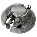 Кулер для процессора PCCooler E80 (65W, 3-pin, 42mm, Al/Cu, -mm, 1x80мм, 29.61CFM, 22dBA, 2000RPM, S: 1851/1700/1200/115X, AM5/AM4, silver, black), фото2