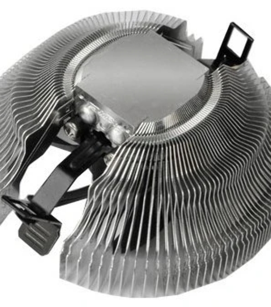 Кулер для процессора PCCooler E80 (65W, 3-pin, 42mm, Al/Cu, -mm, 1x80мм, 29.61CFM, 22dBA, 2000RPM, S: 1851/1700/1200/115X, AM5/AM4, silver, black)