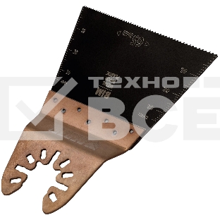 Насадка для МФИ Denzel режущая прямая, BiM, по металлу и дереву, 65 x 1,2 мм, мелкий зуб