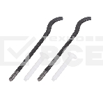 Комплект плоских кронштейнов Royal Thermo с дюбелями 7,2х170мм, черные, фото 1