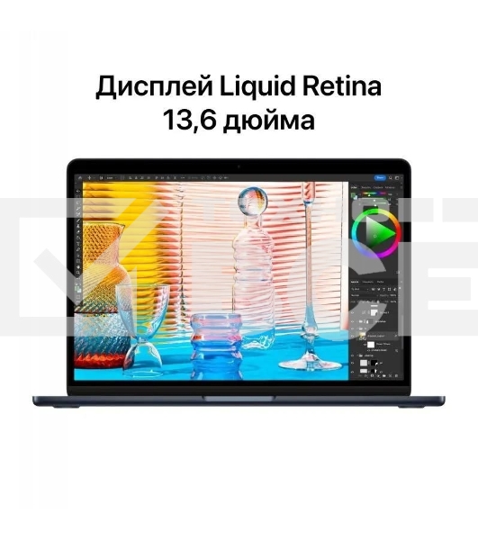 Ноутбук Apple MacBook Air A2681 13.6' Ultra HD IPS/Apple M2 8 core/8Gb/256Gb/Apple M2 8 core/Mac OS/полночный, (Английская клавиатура)