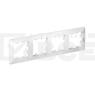 Рамка 4-м AtlasDesign Air бел./дым. бел. SE ATN220104