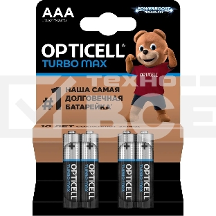 Батарея Opticell Turbo MAX LR03 AAA (4шт) блистер