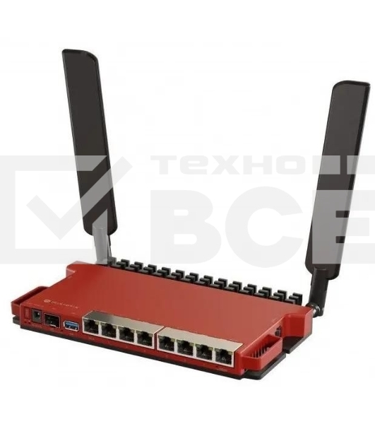Роутер беспроводной MikroTik L009UiGS-2HaxD-IN AX600 10/100/1000BASE-TX, 2.4Ггц, 8*1Gbit, 1*SFP 2.5Gbit