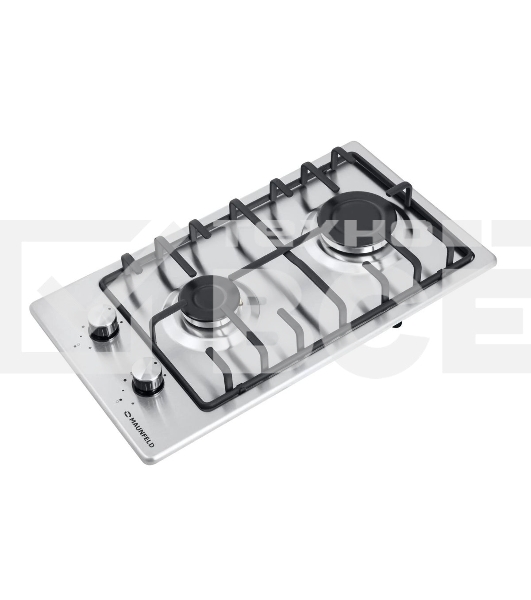 Газовая варочная панель Maunfeld EGHS.32.3ES, 2 конфорки, нержавеющая сталь, серебристый
