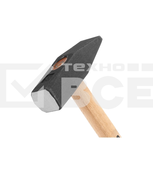 Молоток слесарный Сибртех 1500 г, квадратный боек, деревянная рукоятка